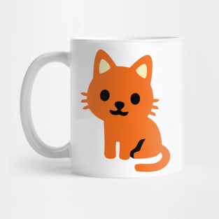 Orange Ginger Kitten Cat Icon Emoticon Mug